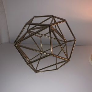 Gold Geometric Decor Piece